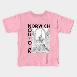 Norwich Cathedral Norfolk Kids T-Shirt